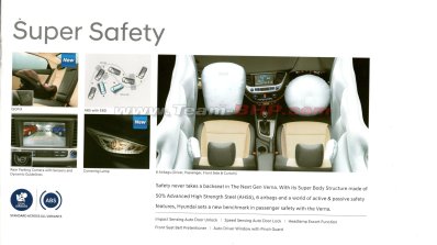 2017 Hyundai Verna brochure leaked safety