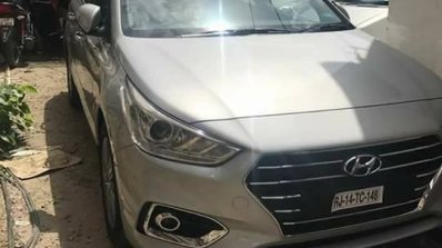 2017 Hyundai Verna caught completely undisguised front