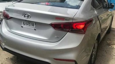 2017 Hyundai Verna caught completely undisguised rear three quarters