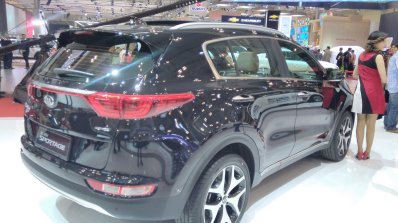 2017 Kia Sportage rear three quarters right side at GIIAS 2017