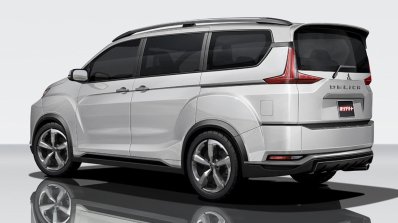 2018 Mitsubishi Delica rear three quarters rendering