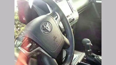 2018 Toyota Land Cruiser Prado (facelift) interior spy shot