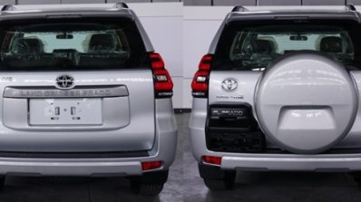 2018 Toyota Land Cruiser Prado (facelift) rear spy photo