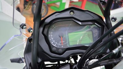 Benelli TRK 502 at Nepal Auto Show instrument cluster
