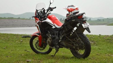 Honda Africa Twin India review rear three quarters