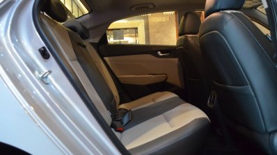 Hyundai Verna 2017 rear seat