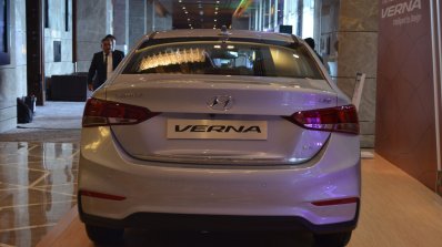 Hyundai Verna 2017 rear view