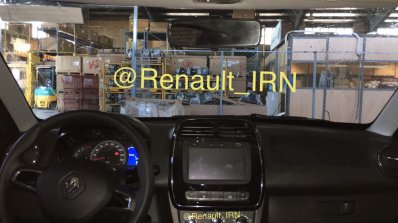 Iranian-spec Renault Kwid dashboard spy shot