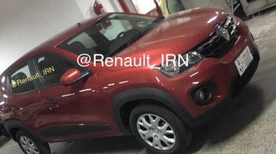 Iranian-spec Renault Kwid front three quarters spy shot