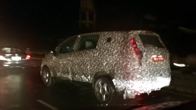 Mahindra S321 Mahindra U321 spy shot rear three quarters