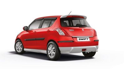Maruti Swift personalised rear three quarters