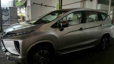 Mitsubishi Xpander front three quarters spy shot