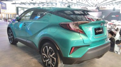 New Toyota C-HR Hybrid rear three quarters at GIIAS 2017