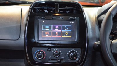 Renault Kwid 1.0L centre console at Nepal Auto Show 2017