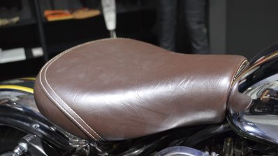 Royal Enfield Classic 500 Chrome leather seat at the Nepal Auto Show 2017