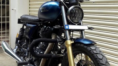 Royal Enfield Continental GT Scrambler 140 by Bulleteer customs front right quarter