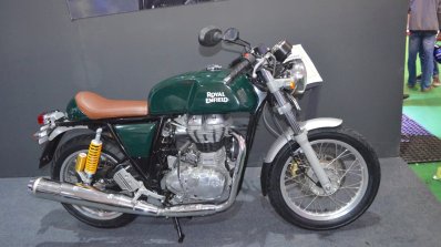 Royal Enfield Continental GT side view at the Nepal Auto Show 2017