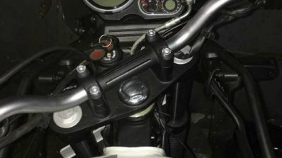 Royal Enfield Himalayan BS4 Spied at dealership cluster