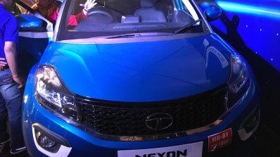 Tata Nexon at Ganpati Pandal Mumbai front