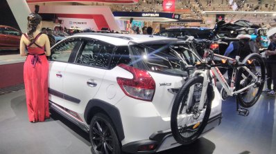 Toyota Yaris Heykers rear three quarters at the GIIAS 2017