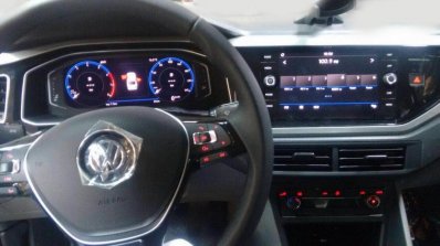 VW Virtus interior undisguised spy shot