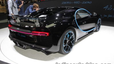 0-400-0 world record Bugatti Chiron rear three quarters at the IAA 2017