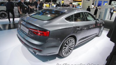 2017 Audi A5 Sportback g-tron rear quarter at the IAA 2017