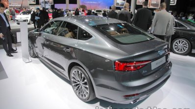 2017 Audi A5 Sportback g-tron rear three quarter at the IAA 2017