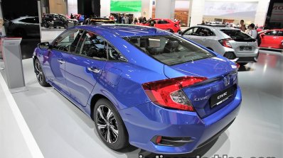 2017 Honda Civic Sedan rear three quarters at the IAA 2017