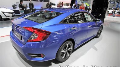 2017 Honda Civic Sedan rear three quarters right side at the IAA 2017