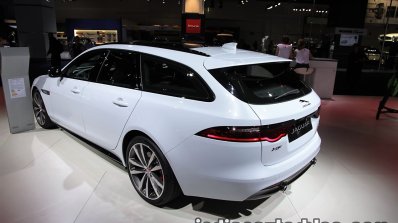 2017 Jaguar XF Sportbrake rear three quarters left side at the IAA 2017