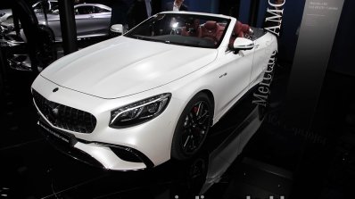 2017 Mercedes-AMG S 63 Cabriolet (facelift) front three quarters left side at the IAA 2017