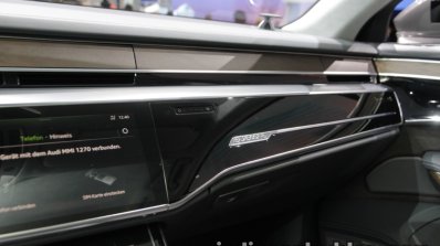 2018 Audi A8 dashboard passenger side at the IAA 2017
