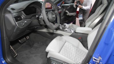 2018 Audi RS4 Avant front seats at the IAA 2017