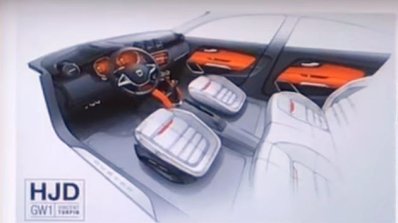2018 Dacia Duster (2018 Renault Duster) cabin leaked sketch