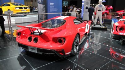 2018 Ford GT '67 Heritage Edition rear quarter at the IAA 2017