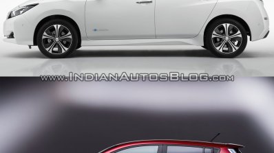 2018 Nissan Leaf vs. 2014 Nissan Leaf profile