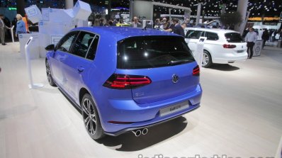 2018 VW Golf GTE rear quarter at the IAA 2017