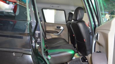 Accessorised Mahindra TUV300 rear seats at Nepal Auto Show 2017