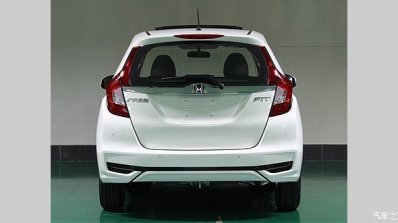 Chinese-spec 2017 Honda Fit (2017 Honda Jazz) rear second spy shot