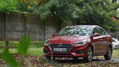 Hyundai Verna 2017 test drive review left front three quarters