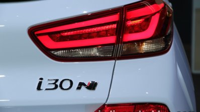 Hyundai i30 N taillamp at IAA 2017