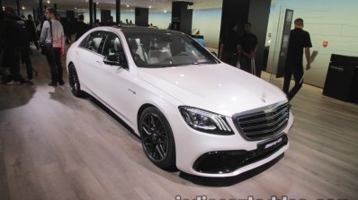 2017 Mercedes-AMG S 63 front three quarters view at IAA 2017