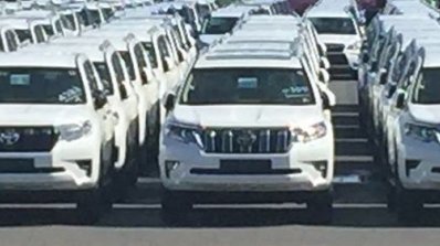 JDM-spec 2018 Toyota Land Cruiser Prado dealership yard spy shot