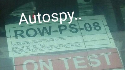 Jeep Compass 1.6 Diesel Spied sticker