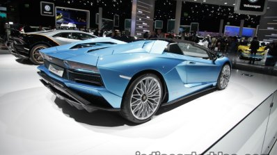 Lamborghini Aventador S Roadster rear three quarters at the IAA 2017