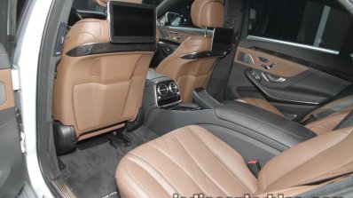 Mercedes-Benz S 560 e rear seat comfort at IAA 2017