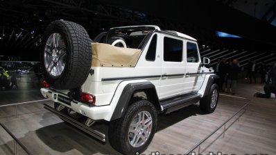 Mercedes-Maybach G 650 Landaulet rear three quarters right side at the IAA 2017