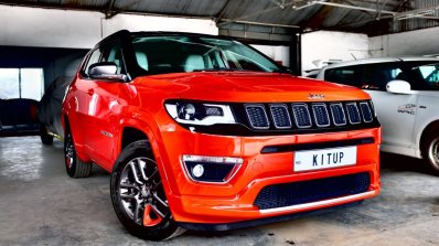 Modified Jeep Compass right front three quarters