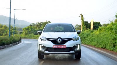 Renault Captur test drive review action shot front